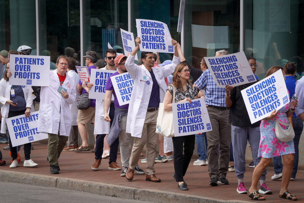 Doctors demonstrating